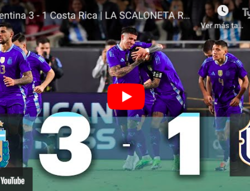 Argentina reaccionó y lo dió vuelta contra Costa Rica