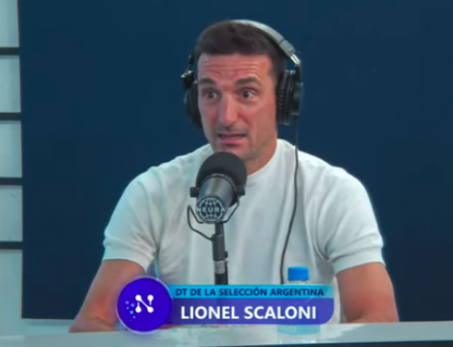 Lionel Scaloni con Fantino