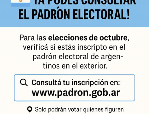 ¡Ya podés consultar el padrón electoral para las elecciones de octubre!