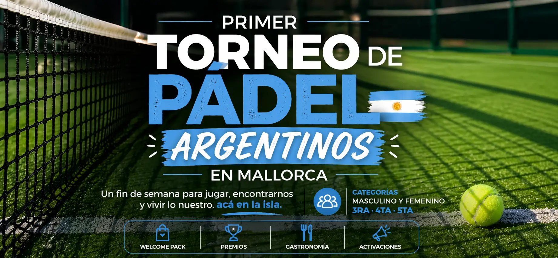 Primer Torneo de Pádel Argentinos en Mallorca