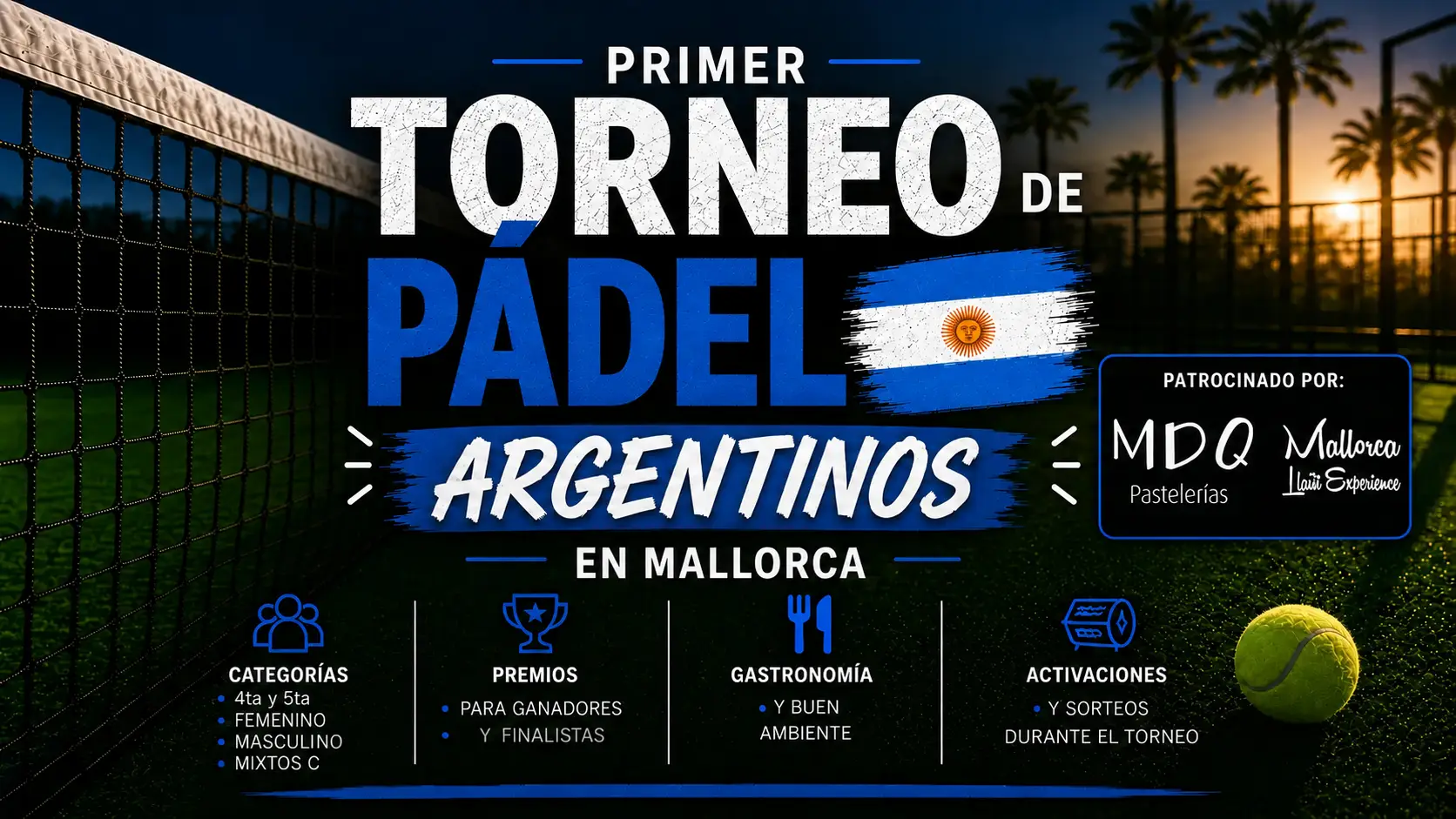 Primer Torneo de Pádel Argentinos en Mallorca