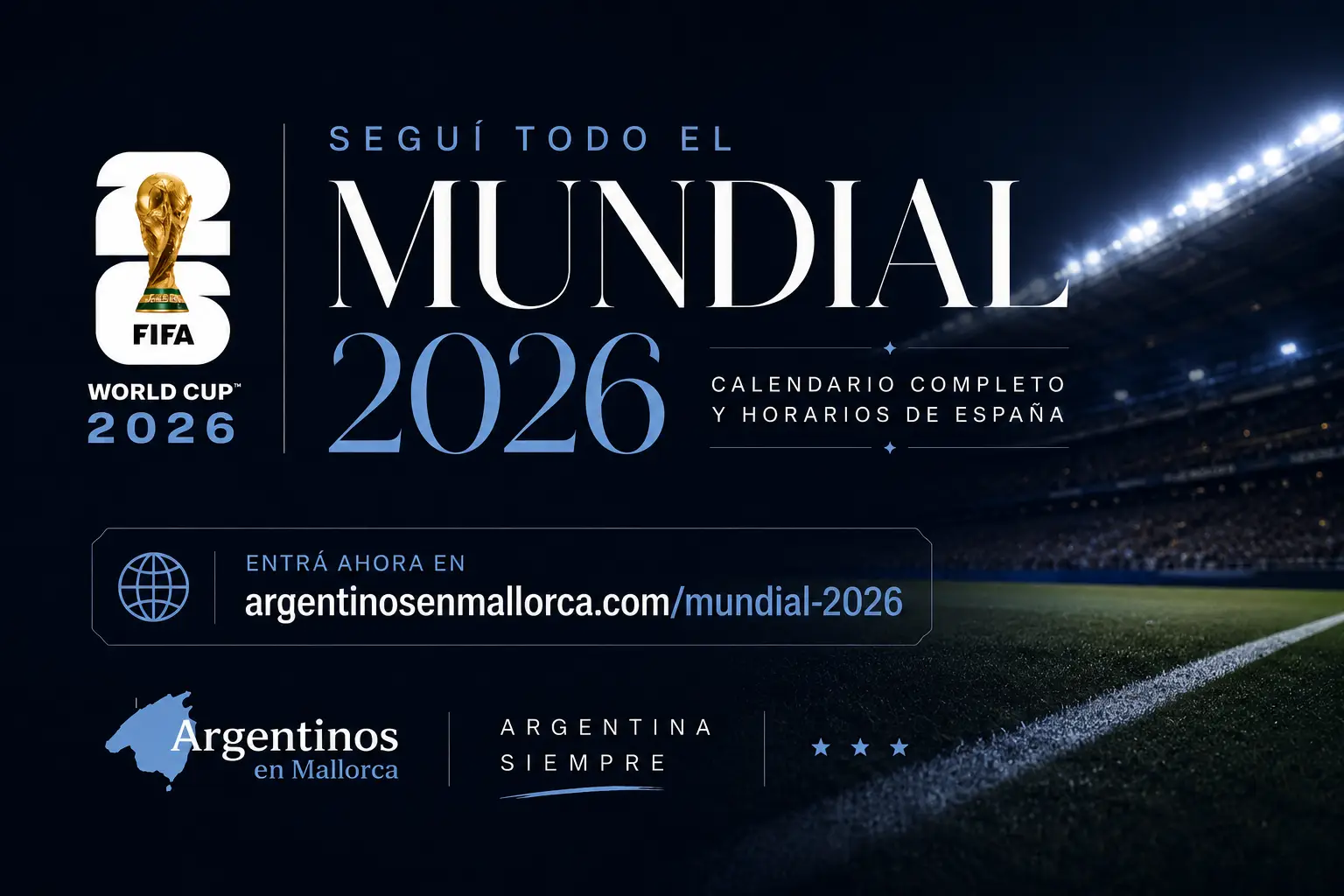Calendario del Mundial 2026