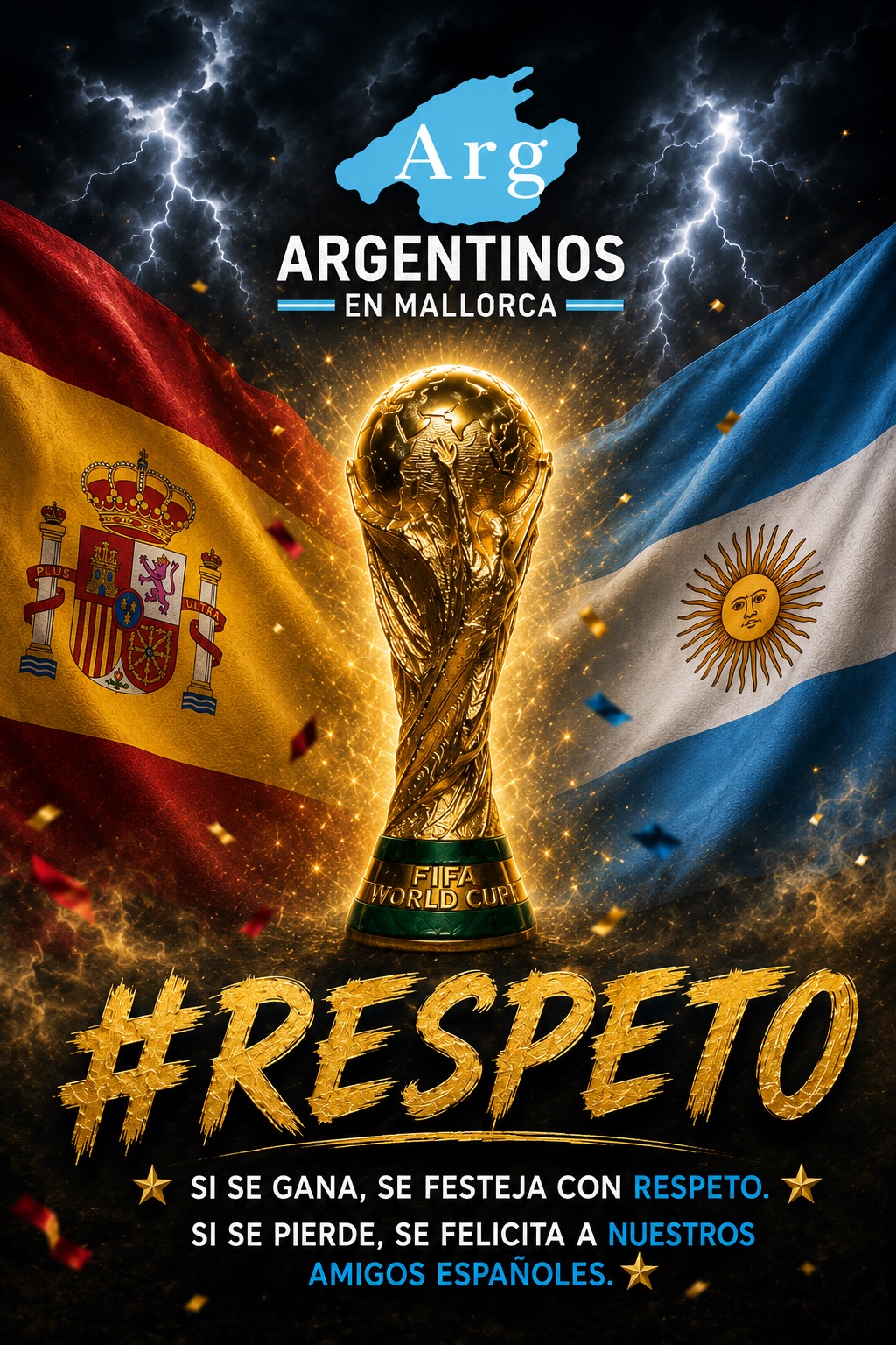 Un llamado al respeto antes de la final entre Argentina y España